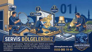 Adana Uydu Servisi Elektrikçi Kamera ☎️ 0555 085 19 40