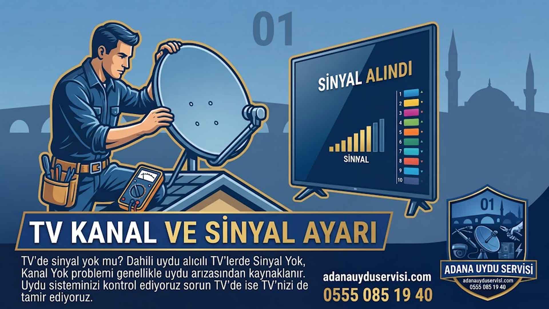 Adana Uydu Servisi Elektrikçi Kamera ☎️ 0555 085 19 40