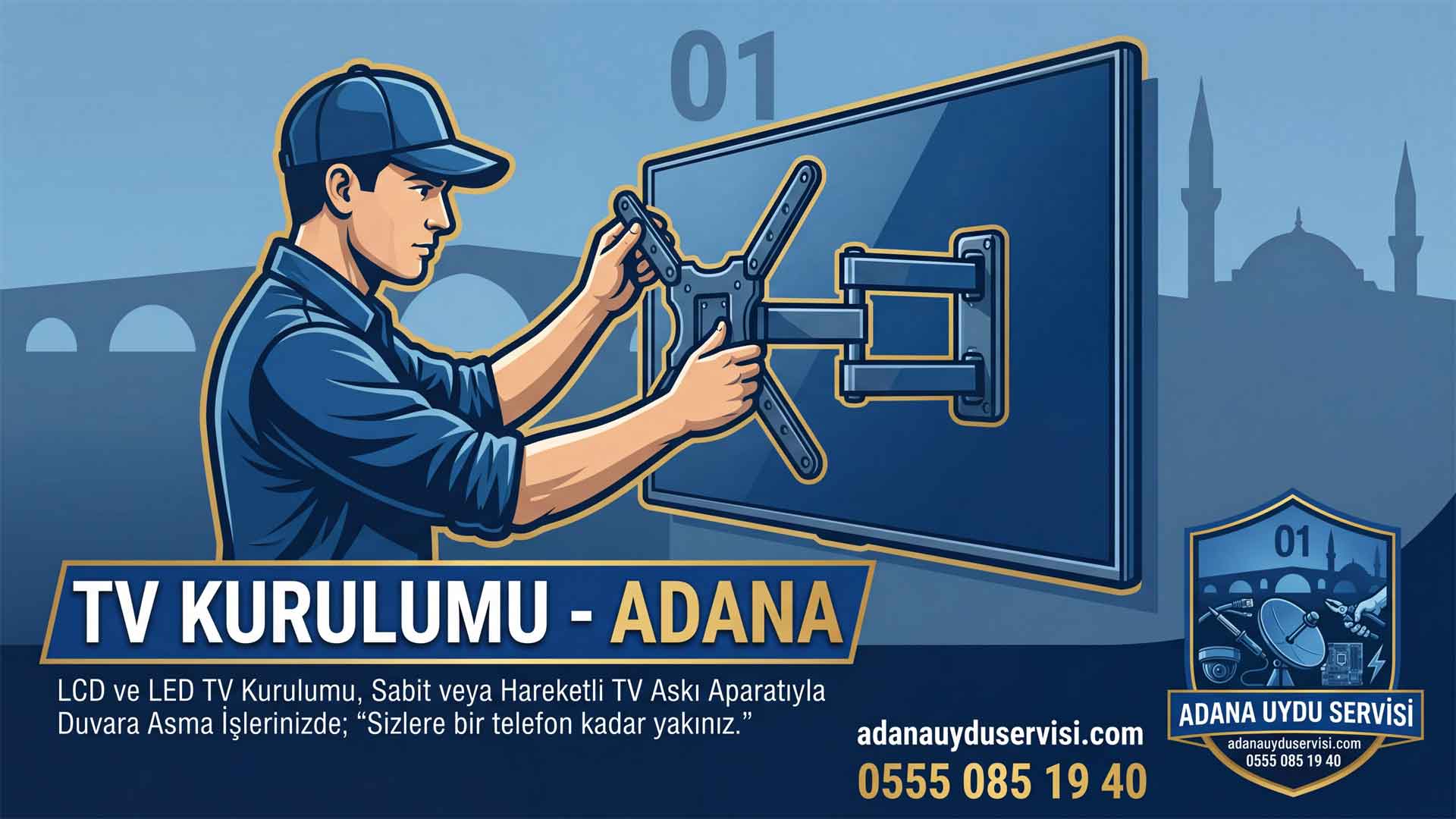 Adana Uydu Servisi Elektrikçi Kamera ☎️ 0555 085 19 40